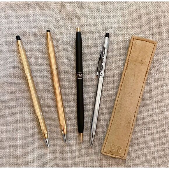 Cross Pens Set of Five - 10k & 14k - Picture 1 of 2